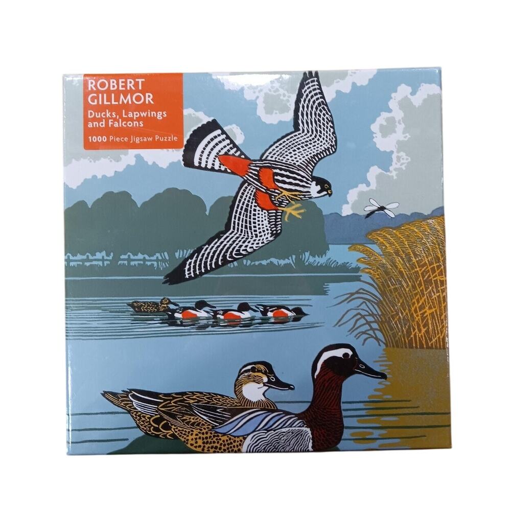 NEW Robert Gillmor‎ Ducks, Lapwings and Falcons 1000 piece jigsaw puzzle Birds!